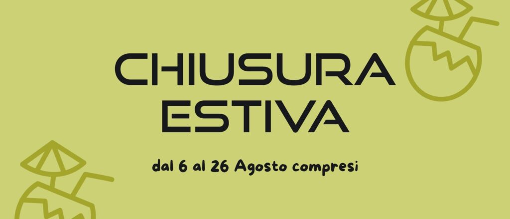 POP UP CHIUSURA ESTIVA 2026